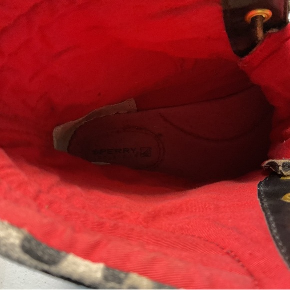 Sperry Top Sider boot women’s 8.5 Hikerfish Leopard print - Picture 8 of 11